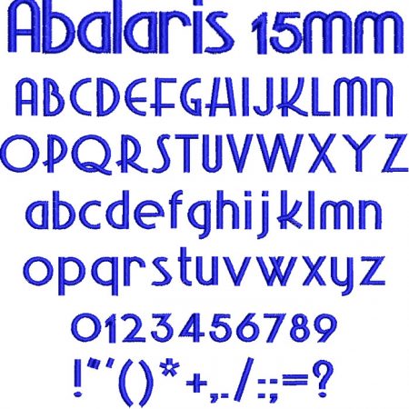 Abalaris 15mm Font