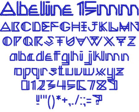 Abeline 15mm Font