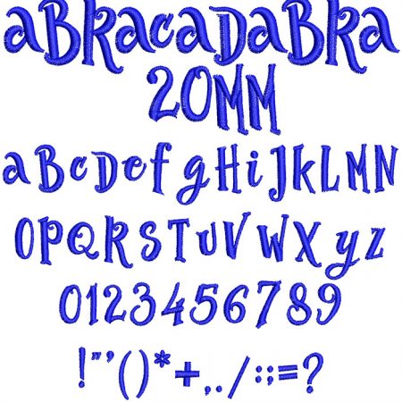 Abracadabra 20mm Font