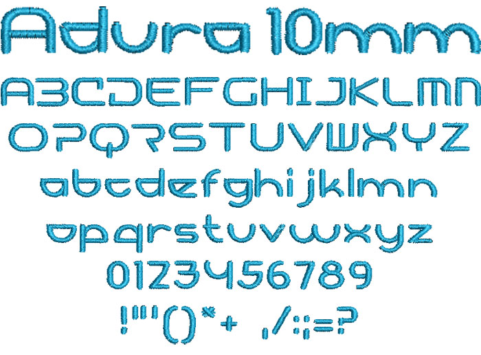 Adura 10mm Font