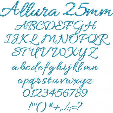Allura 25mm Font