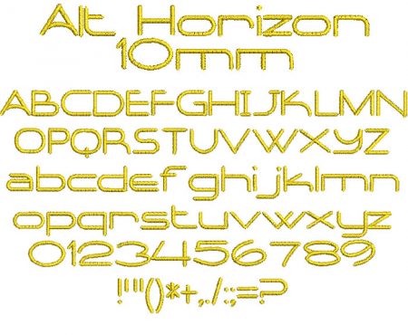 Alt Horizon 10mm Font