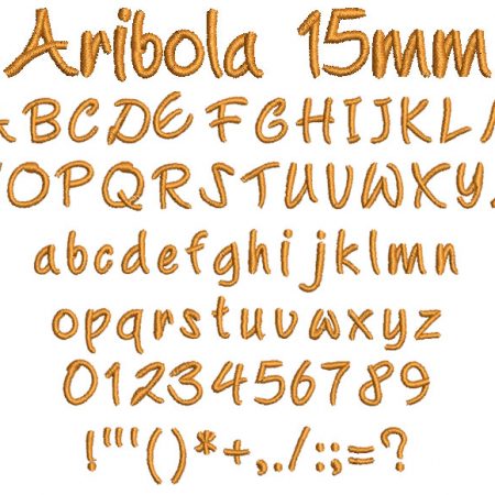 Aribola 15mm Font