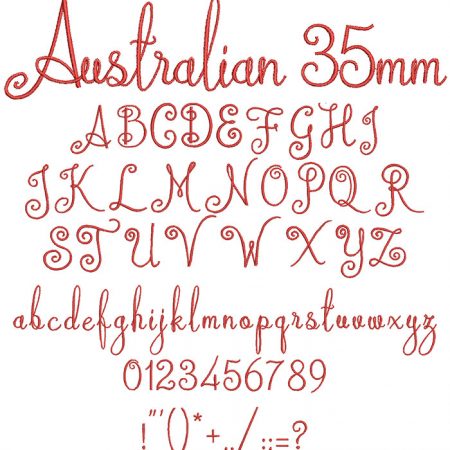 Australian 35mm Font