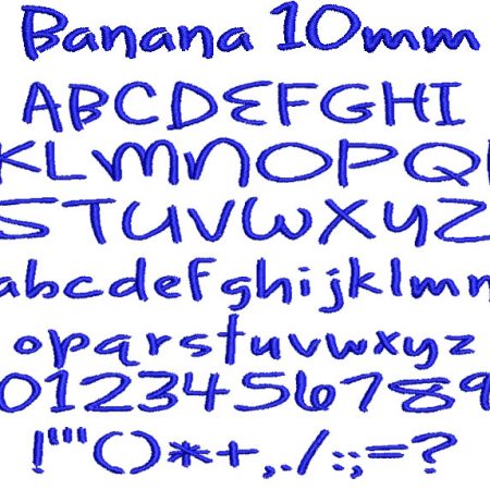 Banana 10mm Font