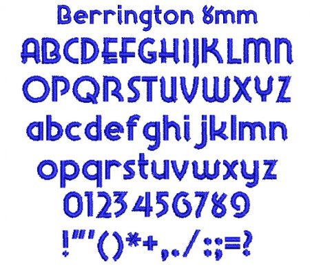 Berrington 8mm Font