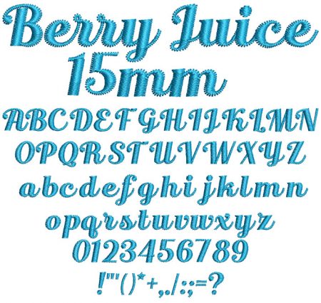 Berry Juice 15mm Font