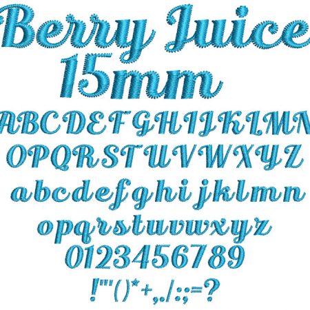 Berry Juice 15mm Font