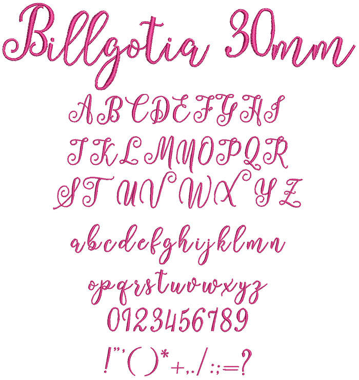 Billgotia 30mm Font