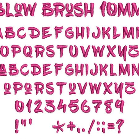 Blow Brush 10mm Font