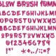 Blow Brush 10mm Font