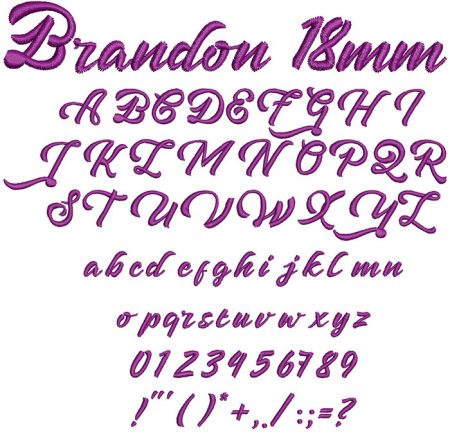 Brandon 18mm Font