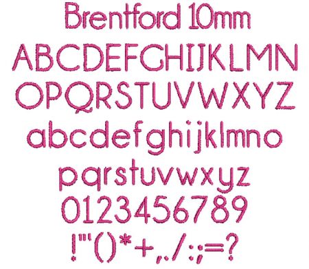 Brentford 10mm Font