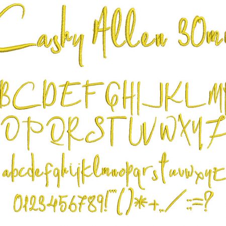 Cashy Allen 30mm Font