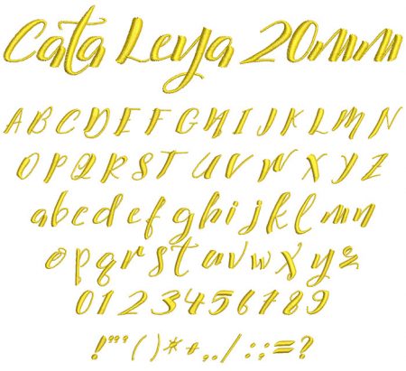 Cata Leya 20mm Font