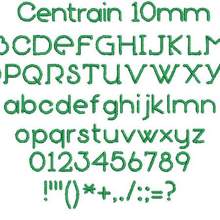 Centrain 10mm Font