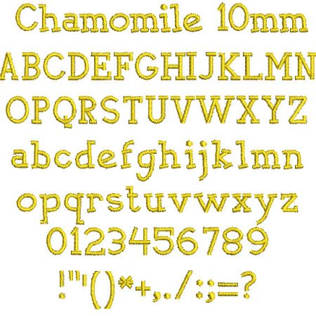 Chamomile 10mm Font