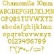 Chamomile 10mm Font