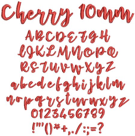Cherry 10mm Font