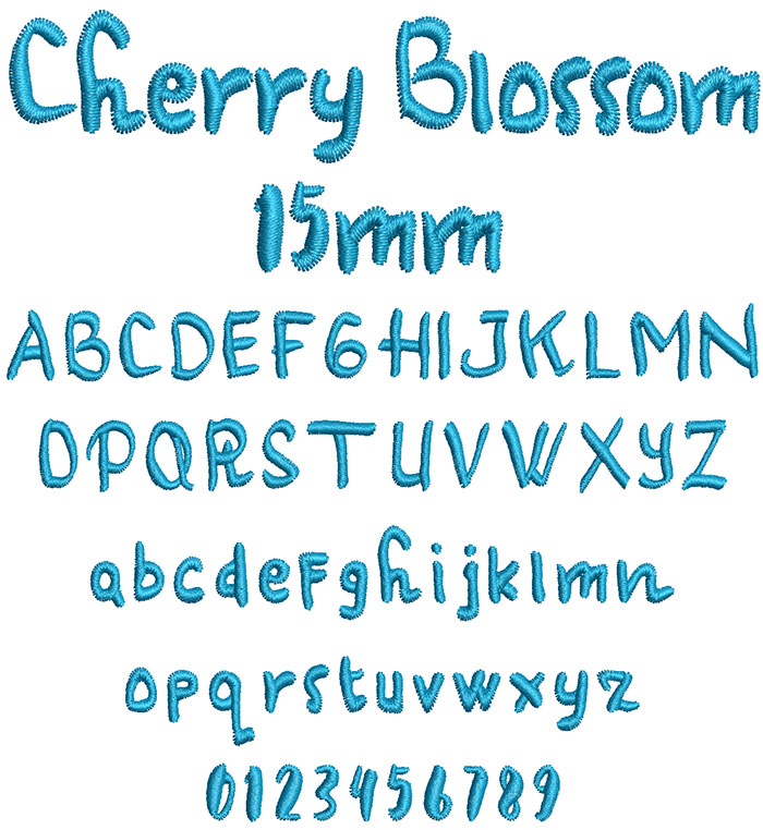 Cherry Blossom 15mm Font