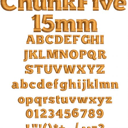 Chunk Five 15mm Font