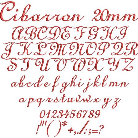 Cibarron 20mm Font