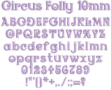 Circus Folly 10mm Font