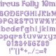 Circus Folly 10mm Font