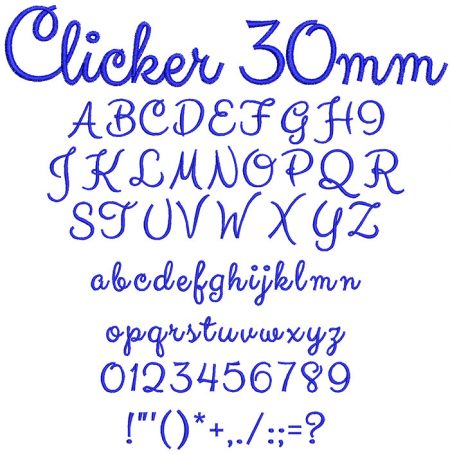 Clicker 30mm Font