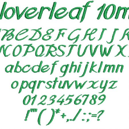 Cloverleaf 10mm Font