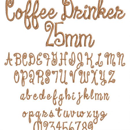 Coffee Drinker 25mm Font