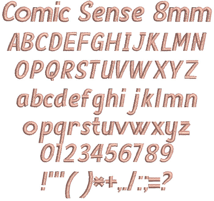 Comic Sense 8mm Font