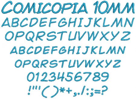 Comicopia 10mm Font