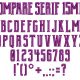 Compare Serif 15mm Font