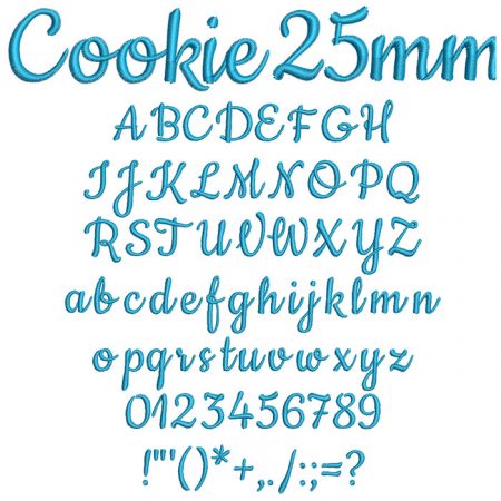 Cookie 25mm Font