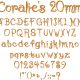 Coralie's Cat 20mm Font