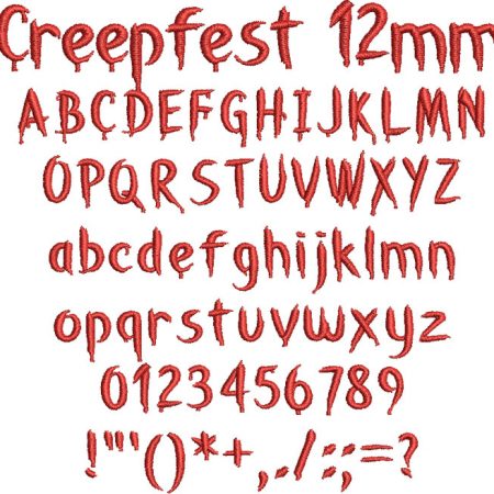Creepfest 12mm Font
