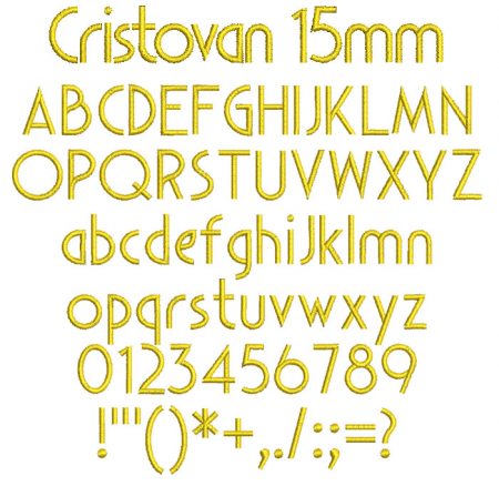 Cristovan 15mm Font