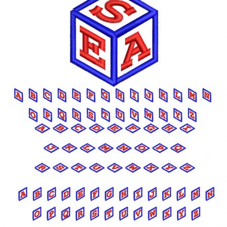 Cube Monogram 50mm Font