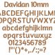 Davidan 10mm Font
