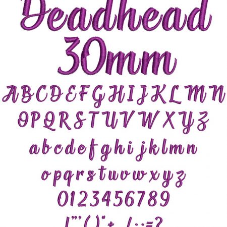 Deadhead 30mm Font