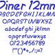 Diner 12mm Font