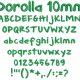 Dorolla 10mm Font