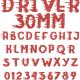 Driver 30mm Font
