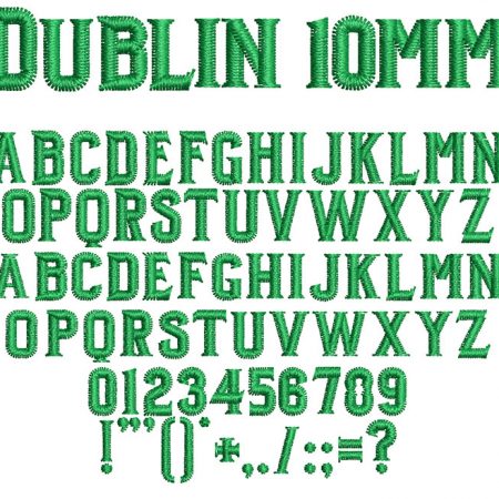 Dublin 10mm Font