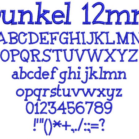 Dunkel 12mm Font