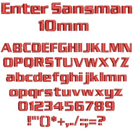 Enter Sansman 10mm Font