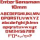 Enter Sansman 10mm Font