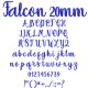 Falcon 20mm Font