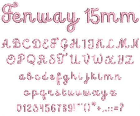 Fenway 15mm Font